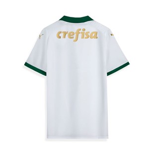 Camiseta Puma Palmeiras Branco/Verde Torcedor Masculina