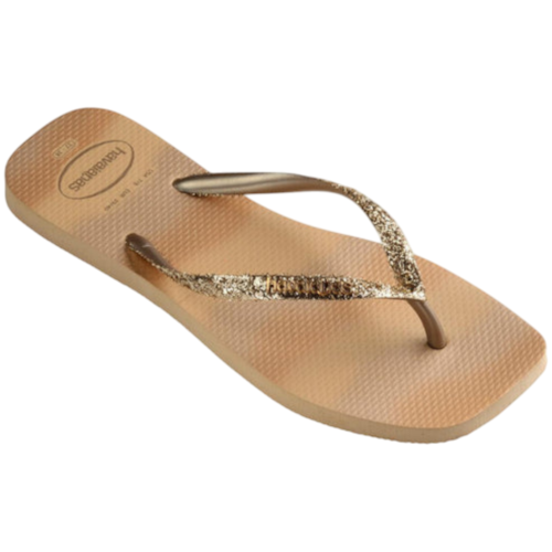 Chinelo Havaianas Glitter Party Dourada Feminina