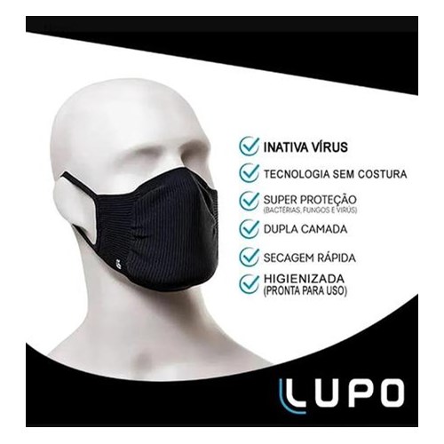 Kit Mascara Lupo 36004-900 Preta-Kit com 2 unidades (Adulto)