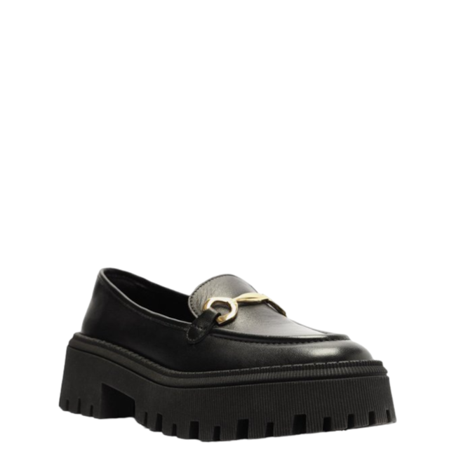 Mocassim Loafer Arezzo Feminino Tratorado Preto