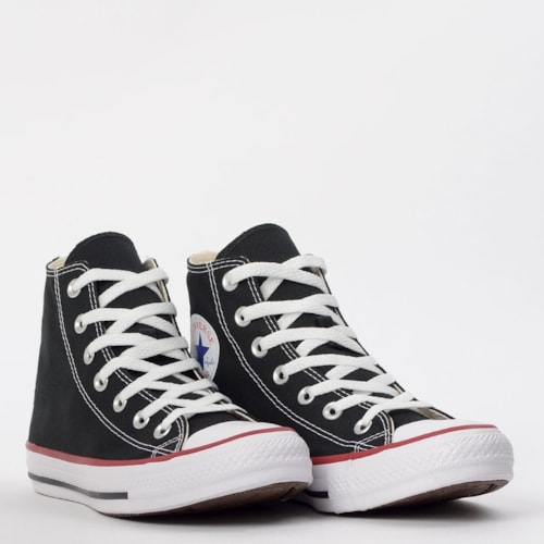 Tênis All Star Chuck Taylor Converse Cano Alto Preto Vermelho