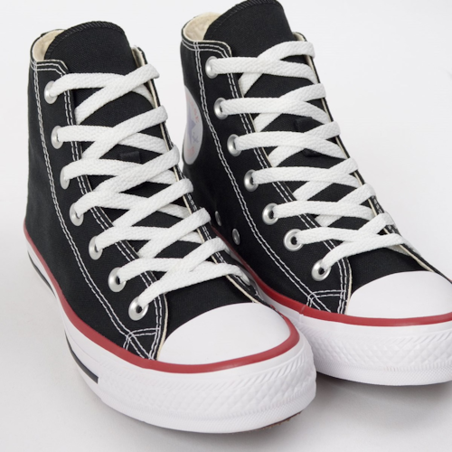 Tênis All Star Chuck Taylor Converse Cano Alto Preto Vermelho