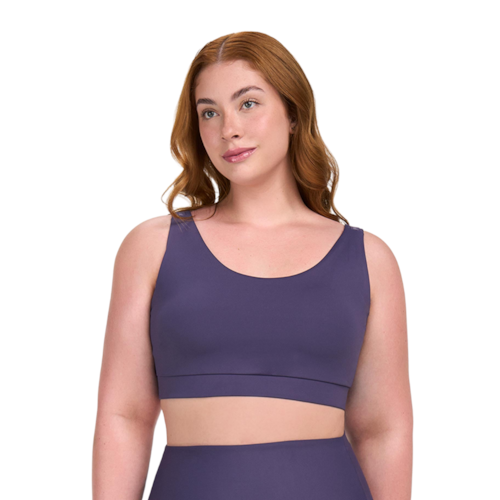 Top Alto Giro Elastico Plus Size Feminino